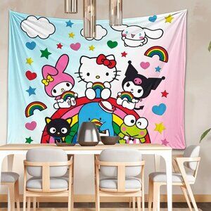 Lovely Cartoon Tapestry Room Wall Decor 51" X 59"